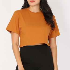 Camiseta Corta Oversize con Hombros Caídos y Estampado Personalizado para Mujer, Camiseta de Manga Corta Estilo Urbano para Mujer - Product Image 5