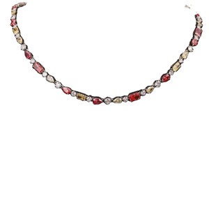 Cadena de tenis de la mejor calidad, piedras preciosas multicolores, Diamante de moissanita, elegante cuerpo de hip-hop para fiestas, compromisos - Product Image 2