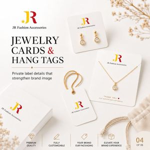 Paquetes de Joyería Personalizados, Empaque de Joyería de Lujo con Caja con Logotipo, Tarjeta y Bolsa para Marcas de Marca Privada - Product Image 2