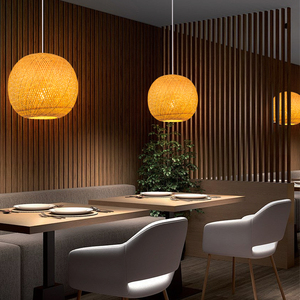 Lámpara de Techo de Fibra de Bambú Tejida a Mano, Estilo Vintage, para Decoración Elegante del Hogar, OEM ODM, Hecho en Vietnam, Venta al Por Mayor - Product Image 2