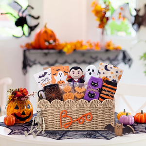 Handwoven Paper Rope <b>Baskets</b> for Storage Decorative Storage <b>Baskets</b> Halloween Boo <b>Gift</b> <b>Basket</b> from Vietnam - Product Image 3
