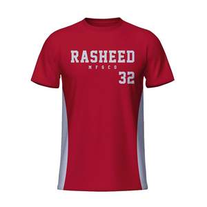 T-shirt pour homme à col rond, best-seller, tissu peigné respirant de haute qualité, service OEM personnalisé avec motif, séchage rapide - Product Image 3