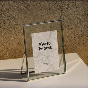 กรอบรูปสไตล์โมเดิร์นหรูหรา สีเงิน ทำจากสแตนเลสสตีล พร้อมกระจกตกแต่ง กรอบรูปคุณภาพสูง ขัดเงาอย่างดี - Product Image 5