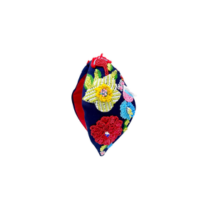 Diademas de Tela con Nudos Anchos y Flores Bordadas a Mano, Diademas Estilo Turbante para Mujeres y Niñas, Accesorios para el Cabello - Product Image 3