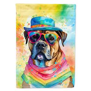 Cane Corso Hippie Dawg Multicolore Jardin Drapeau Boîte Aux Lettres Décoratif Cour Bannière pour Patio Illustration pour Lits De Fleurs - Product Image 1