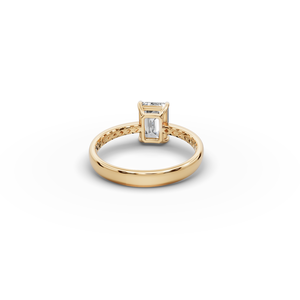Bague en or avec diamant taille émeraude de 1,5 carat - Product Image 5