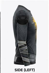 Maillot de moto à manches longues pour homme, imprimé éclair, séchage rapide, % polyester, grande taille, pour adultes, hiver, toutes saisons - Product Image 4