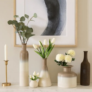 คอลเลกชันแจกันเซรามิกระดับพรีเมียม ดีไซน์ทันสมัย โทนสีไล่ระดับแบบนูทรัล เหมาะสำหรับตกแต่งห้องนั่งเล่น - Product Image 5