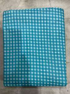 Indian Block Printed Organic Lightweight Cotton Fabric Handmade Gingham Checks Print for Bags Curtains Activewear & Craft - Product Image 6
