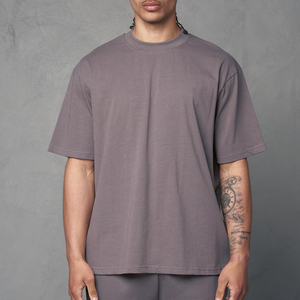 Camiseta de Alta Calidad 100% Algodón, Gruesa, de Lujo, Unisex, con Logotipo Personalizado, Cuello Redondo, Camiseta Blanca Extra Grande para Hombre - Product Image 4