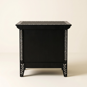 Mesita de Noche con Incrustaciones de Madreperla de Diseño Moderno, Último Modelo de Mesita de Noche con Incrustaciones de Concha, Mueble de Dormitorio Moderno para el Hogar - Product Image 2