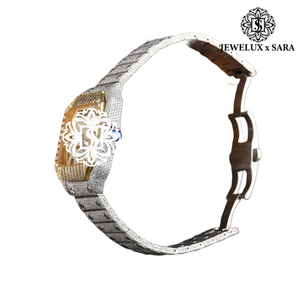 Montre de luxe en moissanite VVS de haute qualité, montre automatique de style hip-hop avec réserve de marche disponible, prix usine - Product Image 3