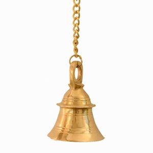 Campana de templo de latón hecha a mano para la sala de oración del hogar, campana colgante con sonido dulce para la adoración. - Product Image 5