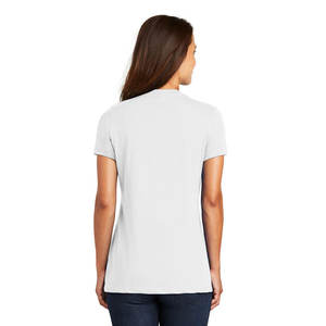 Camisetas de Algodón al por Mayor, Camisetas Lisas Teñidas con Logotipo Personalizado, Camisetas Casuales de Manga Corta con Cuello en V para Mujer - Product Image 2