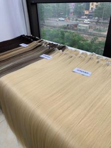 Venta al por mayor de cabello virgen a granel Remy grado doble dibujado largo ondulado vietnamita colores más claros 100g - Product Image 6