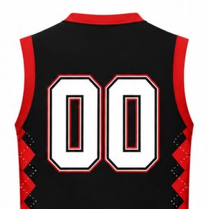Camiseta Deportiva sin Mangas Negra y Roja para Voleibol, Uniforme de Alto Rendimiento para Práctica y Competencia - Product Image 4