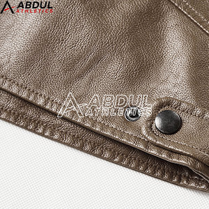 Modern Men Leather Winter <b>Jacket</b> Slim Fit Genuine Leather Style Comfortable And Stylish For Everyday Wear And <b>Travel</b> - Product Image 5