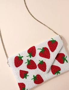 Trendy Ladies Handmade Bead Embroidery Shoulder Bag Premium Fashion Handbag Crystal Pearl Party Wedding Evening <b>Purse</b> - Product Image 6