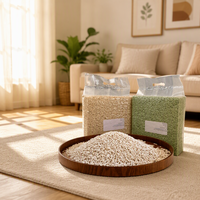 Litière pour chat en tofu biodégradable OEM, personnalisable avec logo, emballage marque privée pour commandes en gros, distributeurs et magasins d'animaux