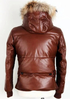 Vestes en cuir décontractées pour hommes, 100% cuir véritable, veste en cuir marron vieilli, vestes tendance