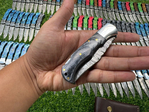 New Natural <b>Bone</b> <b>Handle</b> Pocket Survival Folding <b>Knife</b> 2026 Model Wholesale High Quality Outdoor Hunting Camping Folding <b>Knife</b> - Product Image 1