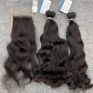 Cheveux humains vietnamiens 100% naturels, ondulés, texture lumineuse, sans nœuds, minimale chute, prêts à être expédiés – Indispensables - Product Image 6