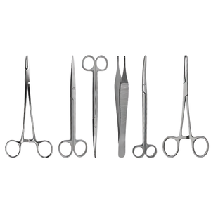 Kit de 22 Piezas para Cirugía Menor Veterinaria, Juego de Instrumentos Quirúrgicos con Hojas de Bisturí, Herramientas de Acero Inoxidable Alemán - Product Image 2