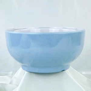 Juego de Tazones de Sopa de Melamina, 3 Piezas, Sólido, Lujoso, Pulido, Vajilla Moderna, Apto para Lavavajillas y Microondas, Platos Azules y Blancos para Fiestas - Product Image 4