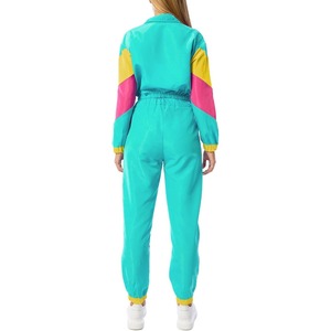 Nouvel arrivage : Survêtement léger à capuche color block pour l'hiver – Hoodie court vintage et pantalon à taille mi-haute élastique - Product Image 4