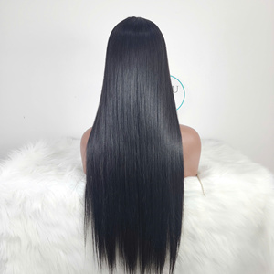 Human Hair <b>Wigs</b> 100% Vietnamese Human Hair Bone Straight Bundles Blonde <b>Black</b> Hair Color with HD Lace Closure - Product Image 2