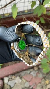 นาฬิกาเพชรโมอิสซาไนต์คุณภาพสูงหรูหรา ระบบอัตโนมัติ ทรงเหลี่ยมเจียระไนแบบบริลเลียนท์ สไตล์ฮิปฮอป สายสแตนเลสขนาด 20 มม. - Product Image 3