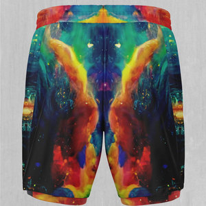Shorts imprimés pour hommes, tendance du moment, design intégral, mélange de coton, coupe décontractée, pour l'été. - Product Image 4
