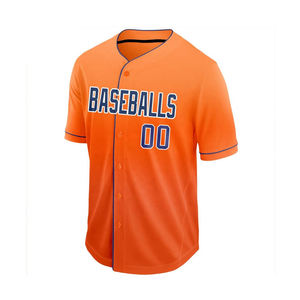 Vente en gros de maillots de sport de haute qualité pour hommes, manches courtes, sublimation, jersey de baseball personnalisé, respirant - Product Image 5