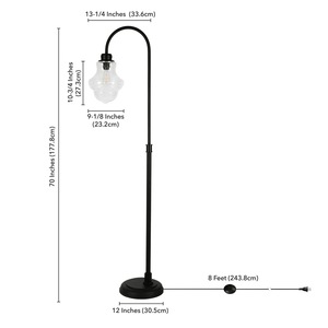 Elegante Lámpara de Pie con Pantalla de Tela y Interruptor de Pie para Dormitorio y Oficina - Product Image 4