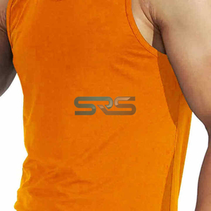 Men's Polyester Casual Summer Gym Clothing Sleeveless Workout Tank <b>Top</b> Fitness Sportswear Quick Dry - Product Image 3