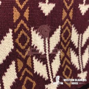 Tapis de selle de dressage Western Ranch multicolore personnalisé rembourrage en polyester de laine de Zélande pour les courses de chevaux doublure en polycoton de qualité - Product Image 4