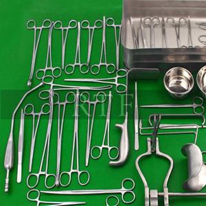 59Pcs Stainless Steel C-Section Surgical Instrument <b>Set</b> with Storage <b>Box</b> Reusable Cesarean Section <b>Tool</b> Wholesale By The Surgest - Product Image 6