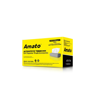 กล่องใส่กระดาษทิชชู่ในรถยนต์ Amato สีเหลือง/ดำ ที่ใส่กระดาษทิชชู่ในรถบรรทุก อุปกรณ์เสริมสำหรับรถบรรทุก - Product Image 2