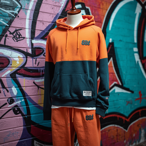 Ensemble sweat-shirt et pantalon de survêtement personnalisé en molleton de coton, tenue décontractée unisexe, style streetwear, fabrication OEM, vente en gros - Product Image 4