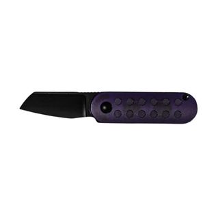 Couteaux de poche pliants professionnels avec lame pointue, manche ergonomique gris argenté et bouton de verrouillage doré pour un usage quotidien - Product Image 1