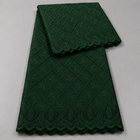 Tissu en Chiffon de Luxe Brodé de Dentelle, Tissu Respirant en Polyester à Œillets pour Robe de Mariée, Kurti et Vêtements Ethniques