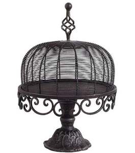 Black Color Wire Dome Cake Stand Server For Hotel Wedding <b>Birthday</b> <b>Table</b> Top Display Decoration Use Cupcake Muffins Stand - Product Image 1