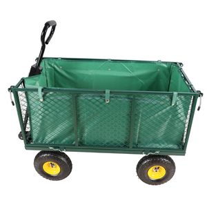 Chariot de jardin en tissu vert, chariot à main facile à transporter pour le bois de chauffage - Product Image 6