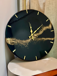 Bohemian Resin Wall <b>Clock</b> Round Analog Quartz Design Decorative Home Living Room Artistic Abstract Pattern <b>Silent</b> Timepiece - Product Image 5