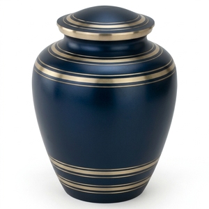 Urne funéraire en laiton bronze de qualité supérieure avec élégants accents dorés pour cendres humaines – Contenant pour hommage éternel - Product Image 3