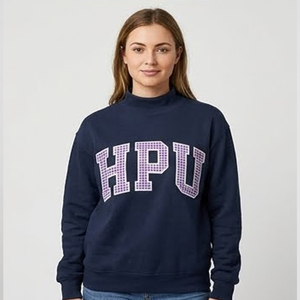 HPU Oversized <b>Turtleneck</b> Sweatshirt Gray Purple Letter Print Sweatshirt Oversized Pullover Long Sleeve Casual Streetwear Apparel - Product Image 2