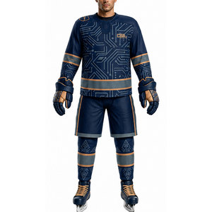 Uniforme de hockey sur glace personnalisé pour hommes, léger et respirant, conçu pour l'entraînement, les matchs de ligue et les séances d'entraînement - Product Image 3