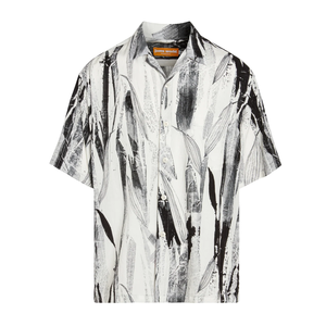 Camisa de Festival para Hombre, Manga Corta, Estampado Floral Tropical, Casual de Playa, con Botones, Colorida, para Vacaciones de Verano - Product Image 1