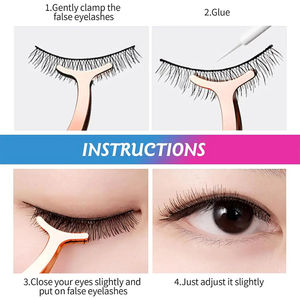 Applicateur professionnel en acier inoxydable antistatique à pointe dentelée pour pose de faux cils et extension de cils de précision - Product Image 4