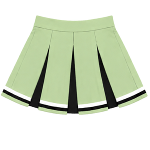Jupe plissée vert clair pour femmes et filles, idéale pour la danse, les entraînements, les compétitions et les tenues de sport. - Product Image 2